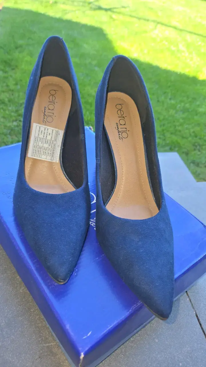 Zapatos de Tacón Azul Beira Rio Elegantes - 3