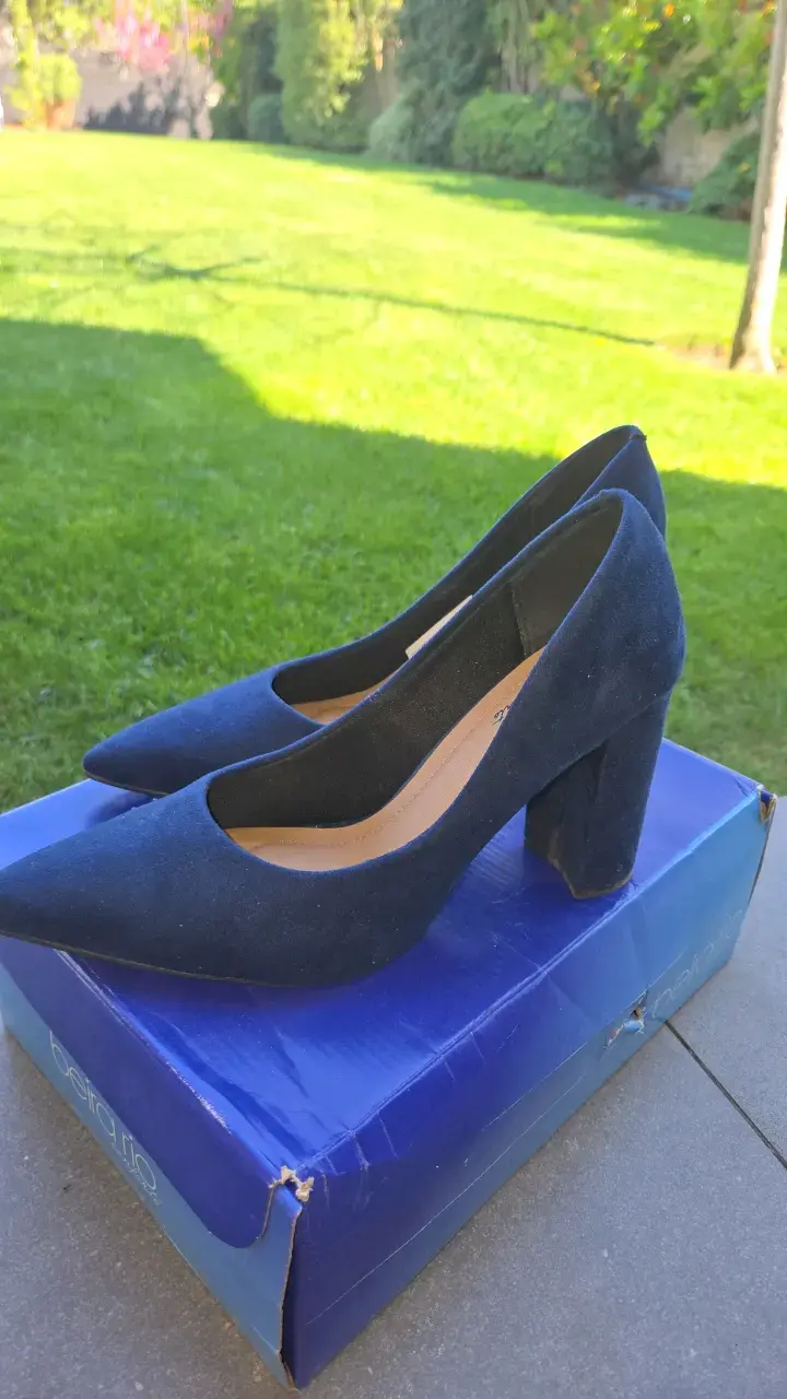 Zapatos de Tacón Azul Beira Rio Elegantes - 4