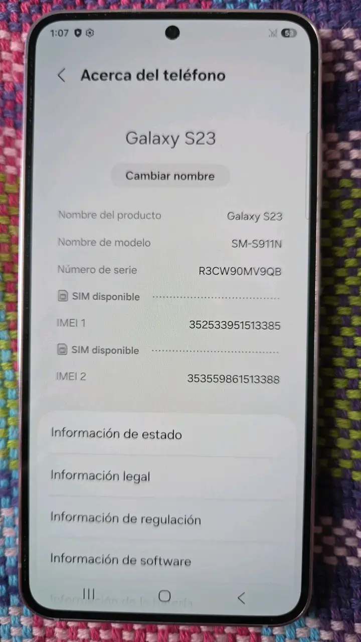 Smartphone Galaxy S23 - 5
