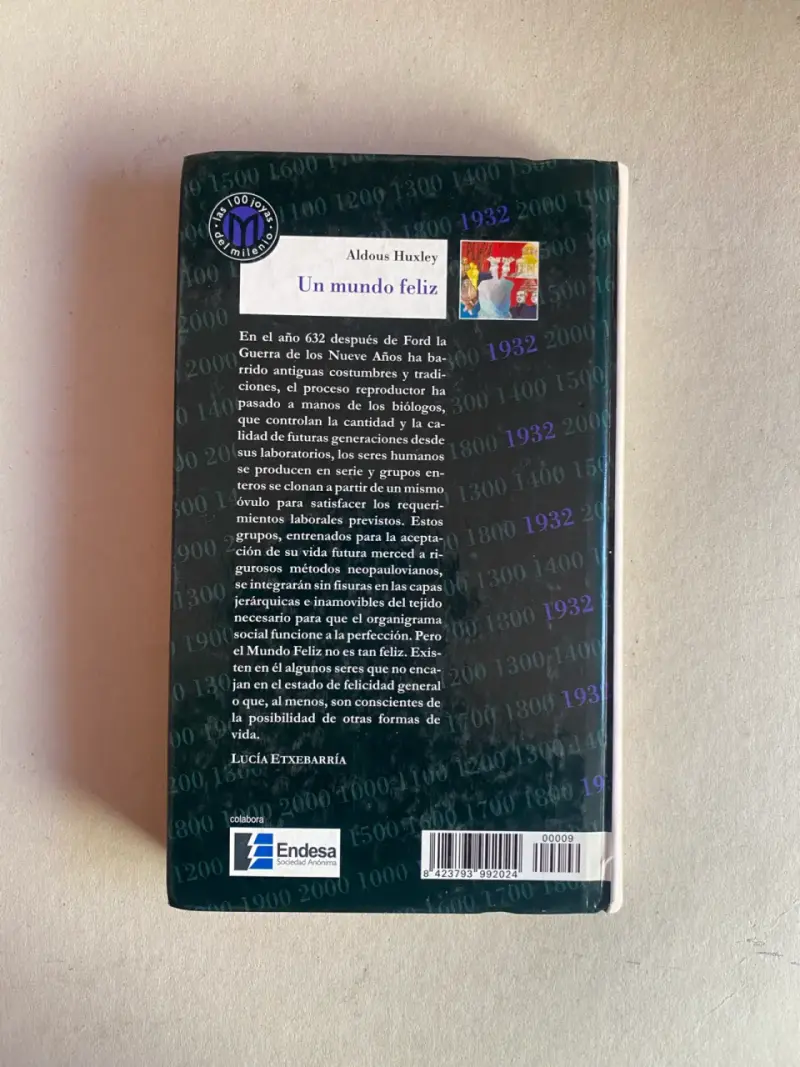 Libro 'Un Mundo Feliz' de Aldous Huxley - 2