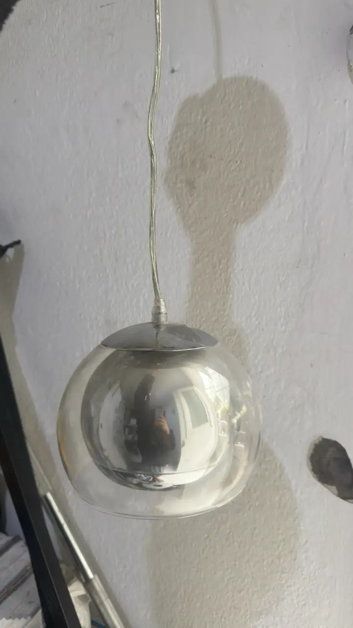 Lámpara colgante de vidrio esférica