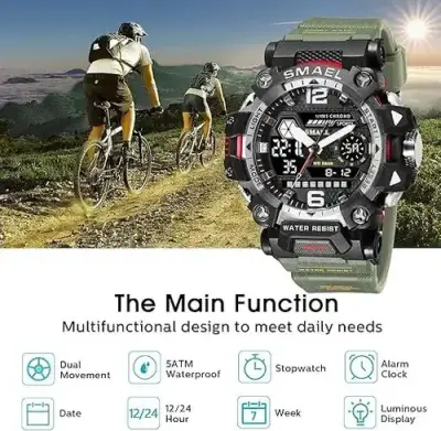 Reloj deportivo resistente al agua Smael - miniatura 2