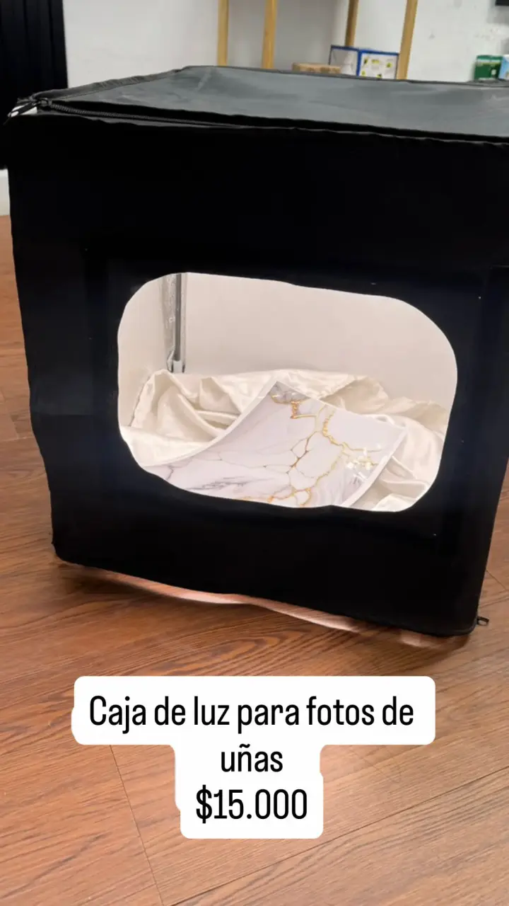 Caja de luz para fotos de uñas