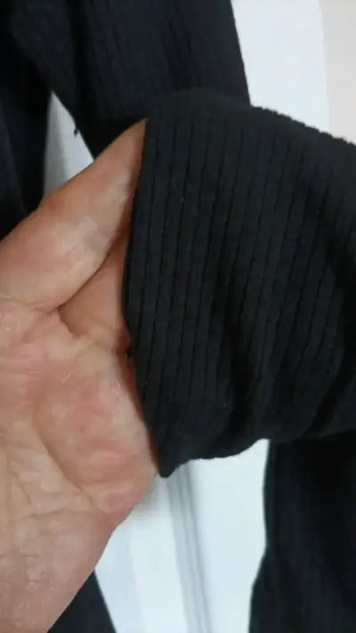 Body negro de manga larga talla M - miniatura 2