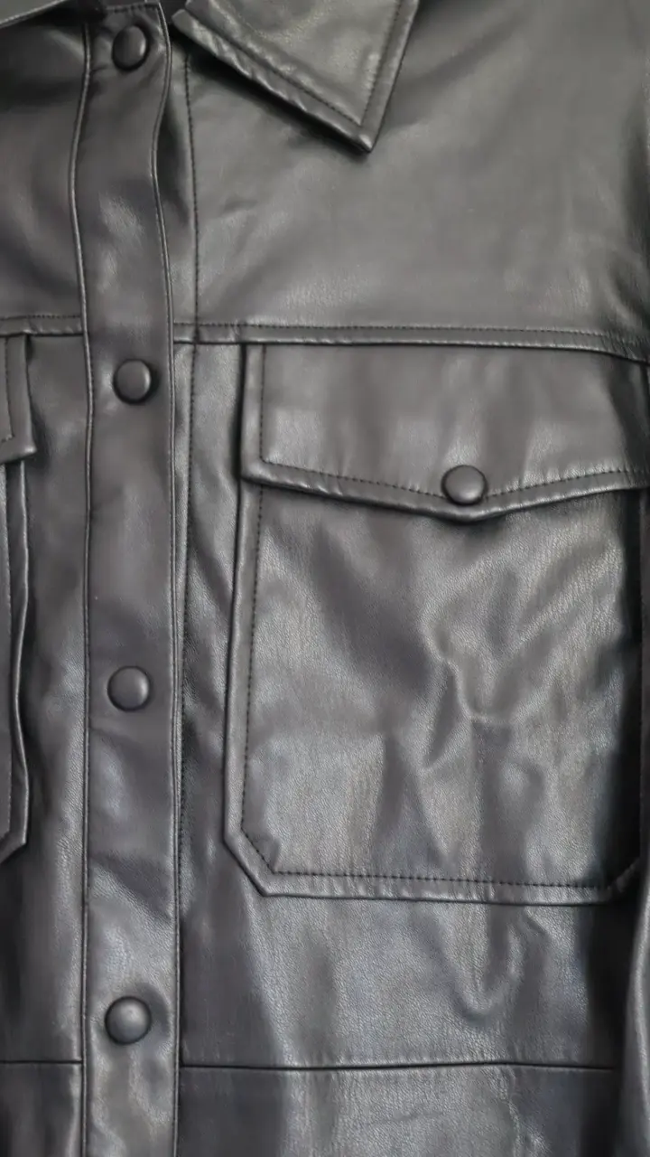 Chaqueta de cuero negra Issimo x Corona - 2