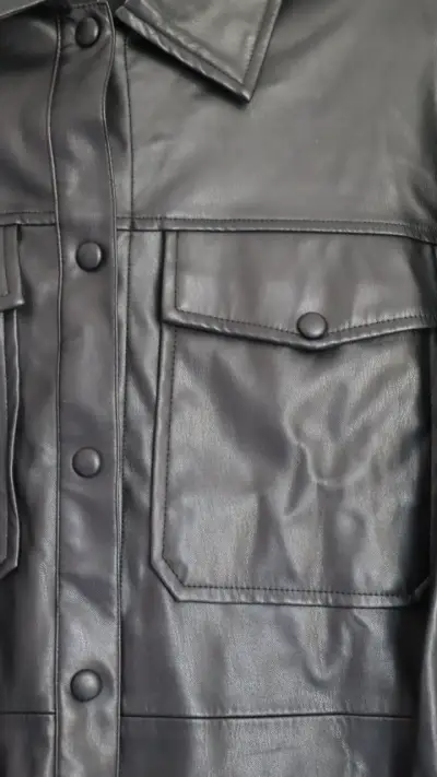 Chaqueta de cuero negra Issimo x Corona - miniatura 2