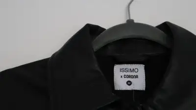 Chaqueta de cuero negra Issimo x Corona - miniatura 3