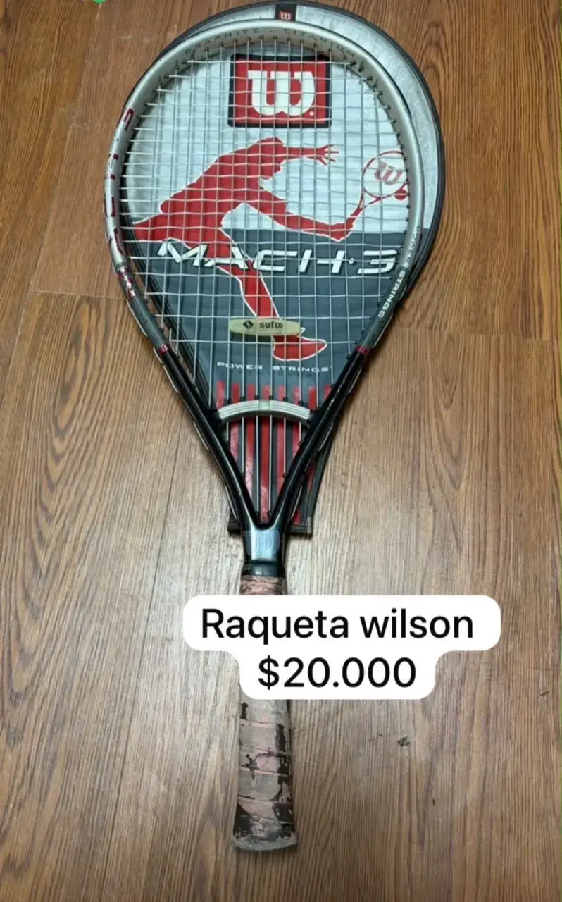 Raqueta de tenis Wilson Mach 3 usada
