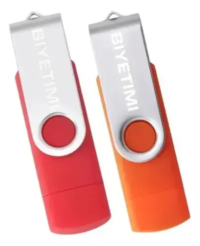 Pendrive USB Biyetimi 32GB colores rojo y naranja - miniatura 1