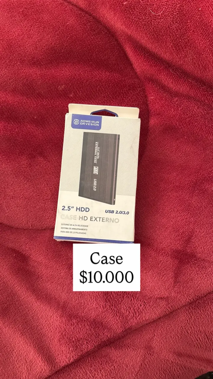 Case externo para disco duro 2.5 pulgadas USB 2.0/3.0