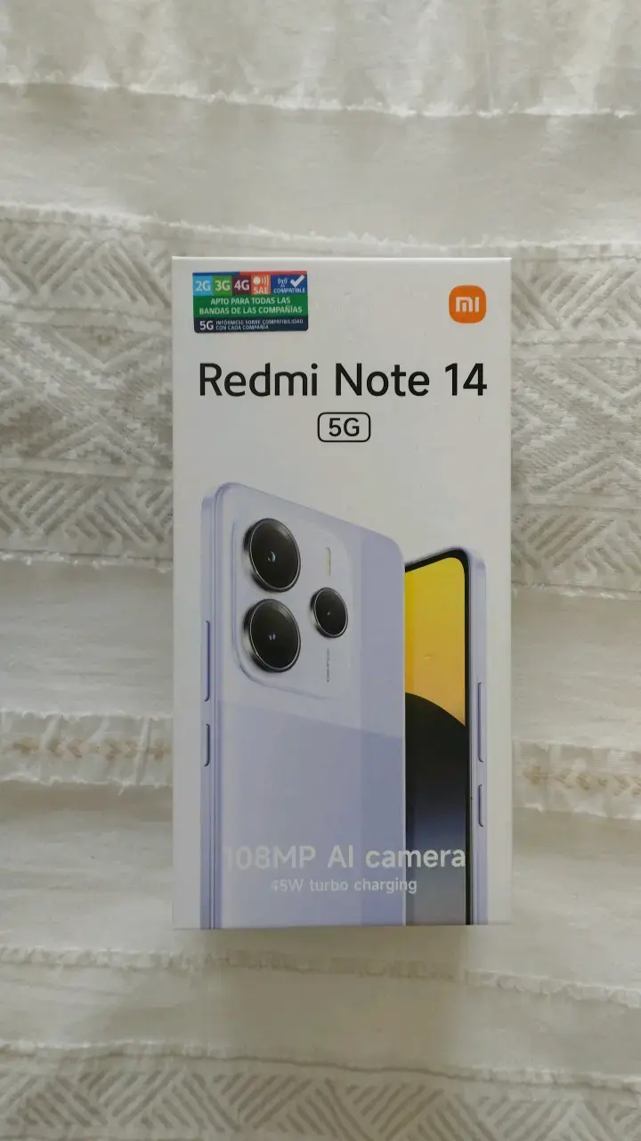 Smartphone Xiaomi Redmi Note 14 5G con cámara 108MP - 1