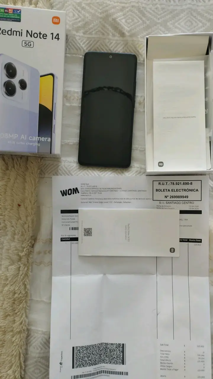 Smartphone Xiaomi Redmi Note 14 5G con cámara 108MP - 3