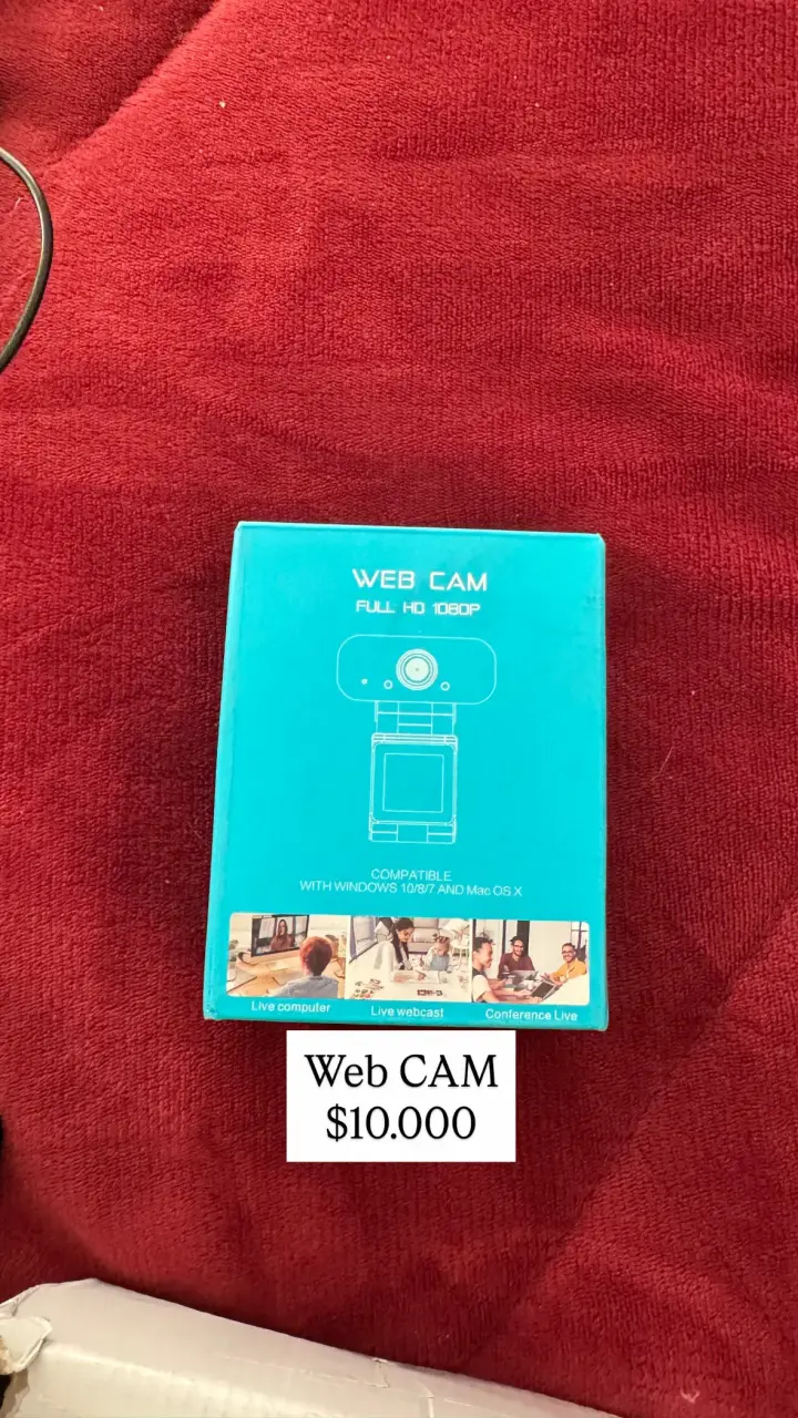 Webcam Full HD 1080p compatible con Windows y Mac