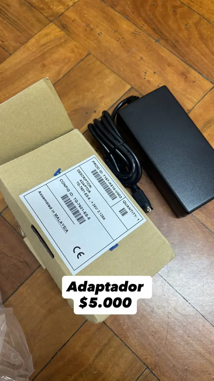 Adaptador de corriente 24V 1.25A