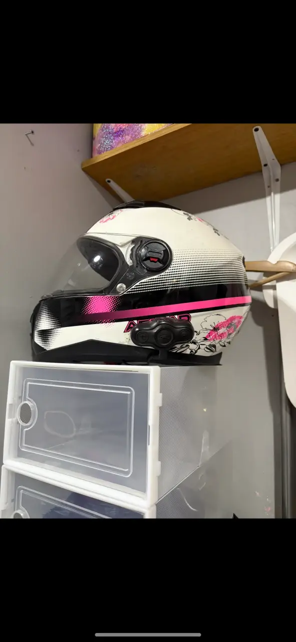 Casco de moto Armad con diseño floral - 1
