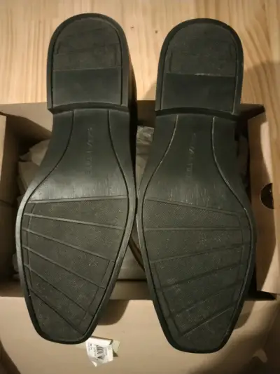 Zapatos de cuero negro Guante talla 43 - miniatura 1