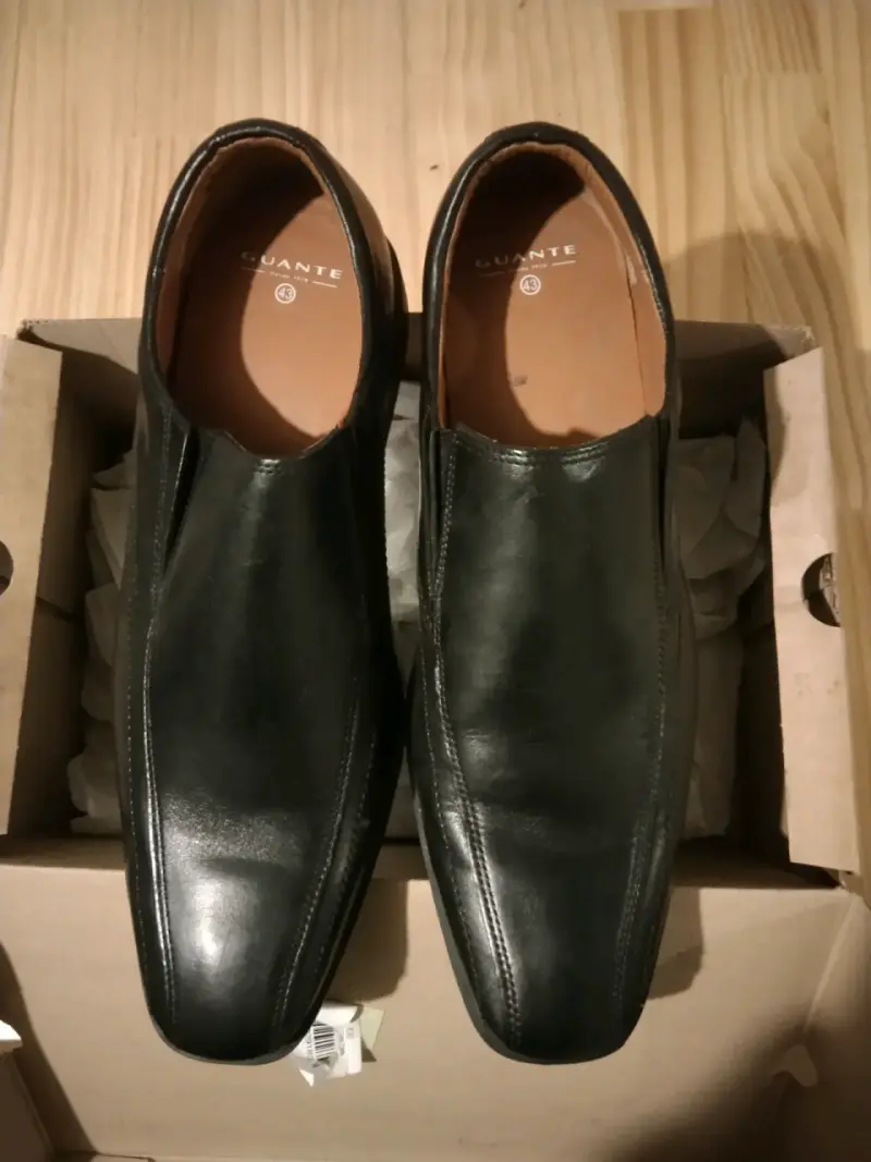Zapatos de cuero negro Guante talla 43 - 2