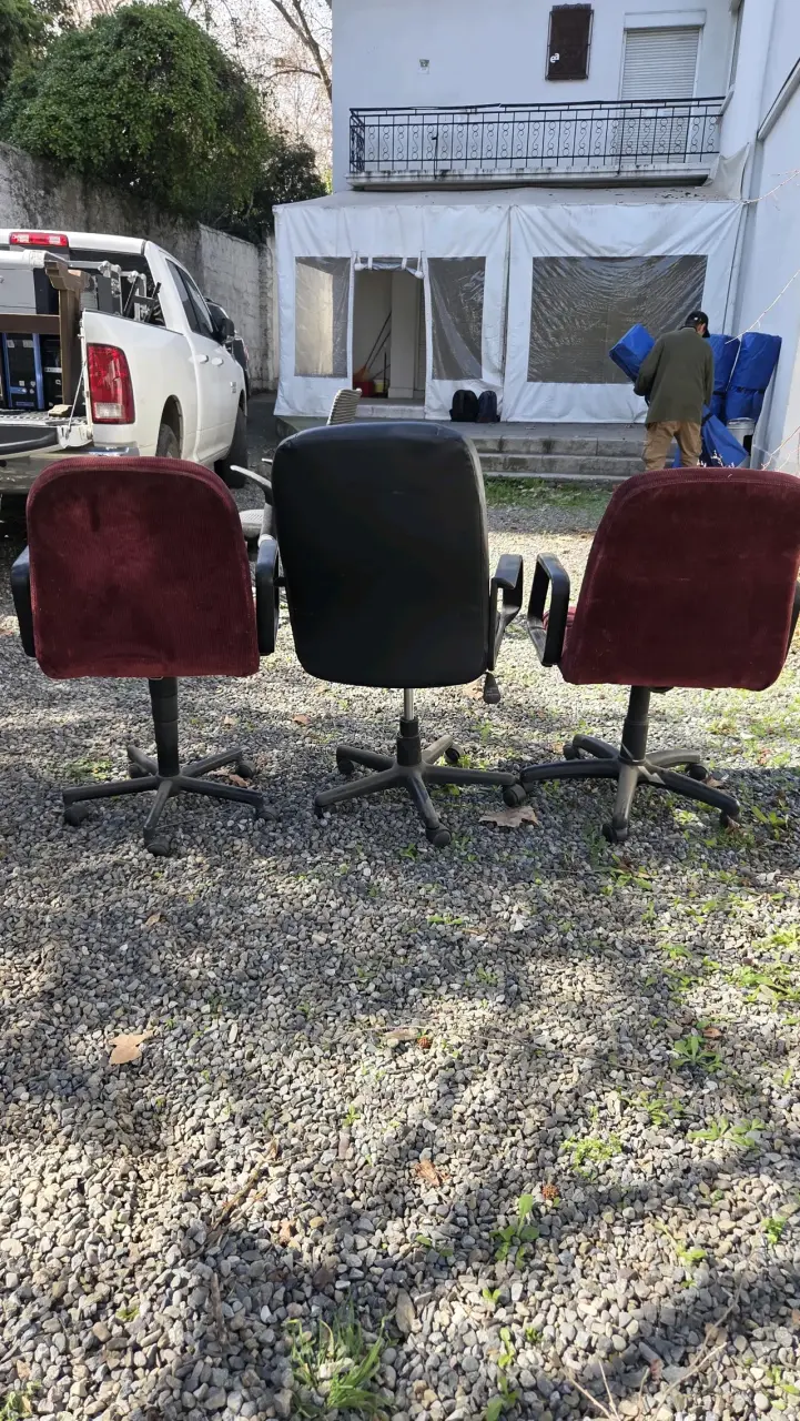 Sillas de Oficina Giratorias con Ruedas - 1