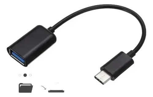 Adaptador USB-C a USB 3.0 Negro