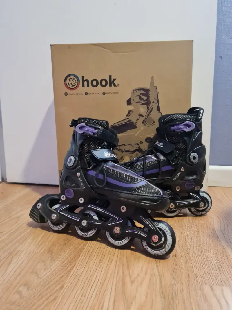 Patines en línea Hook negros y morados