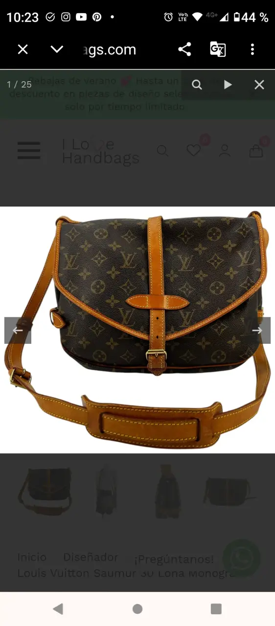 Bolso Louis Vuitton Monogram Vintage - 6