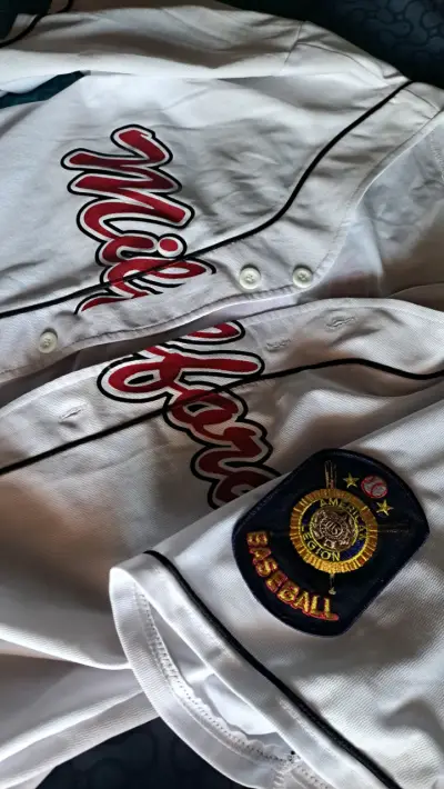 Camiseta de béisbol Milford blanca - miniatura 4