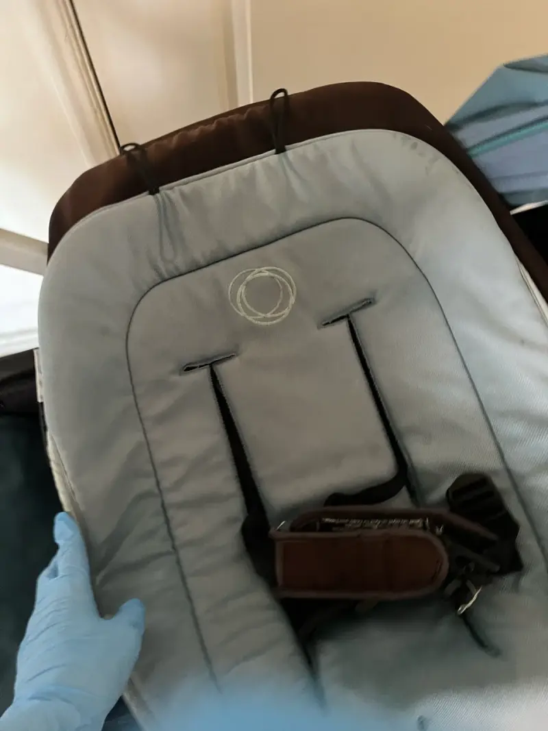 Coche de bebé Bugaboo azul con capota - 6