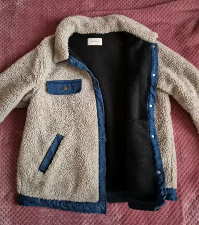 Chaqueta con detalles en denim mujer - miniatura 3