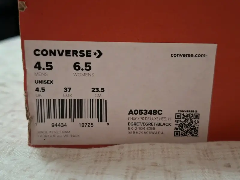 Zapatillas Converse Chuck 70 De Luxe Heel Talla 37 - 6