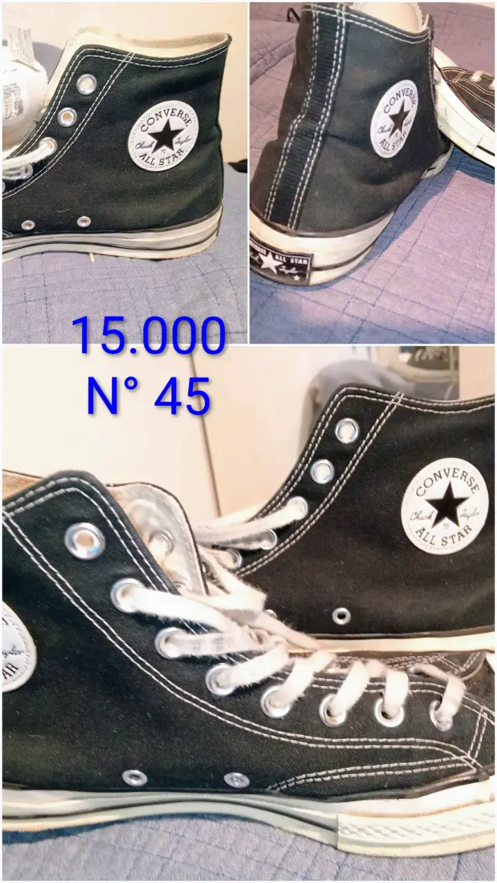 Zapatillas Converse All Star negras talla 45 - 1