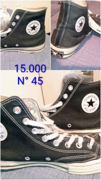 Zapatillas Converse All Star negras talla 45 - miniatura 1