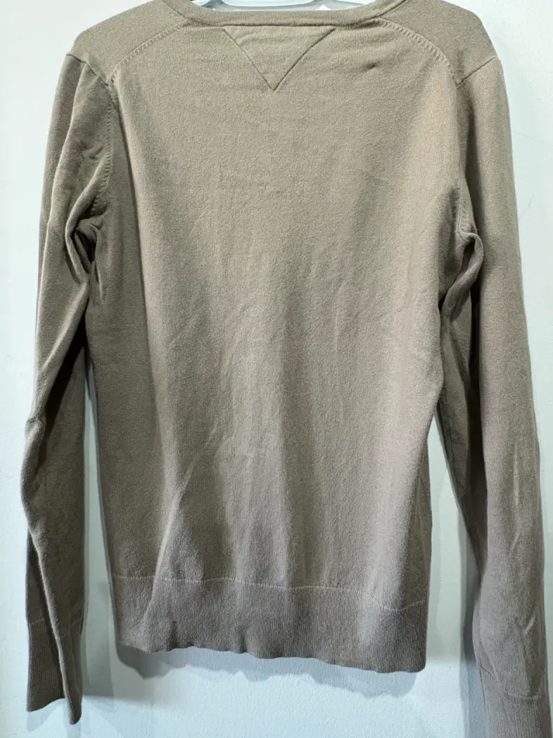 Suéter Beige Tommy Hilfiger Cuello V para Mujer - 3