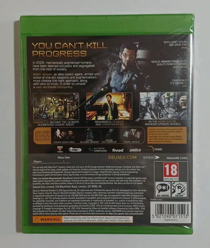 Videojuego Deus Ex Mankind Divided Day One Edition - 2