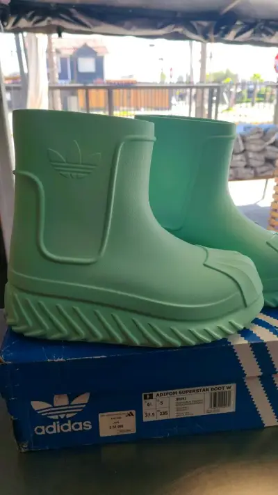 Botas Adifom Superstar Boot W Verde Adidas - miniatura 4