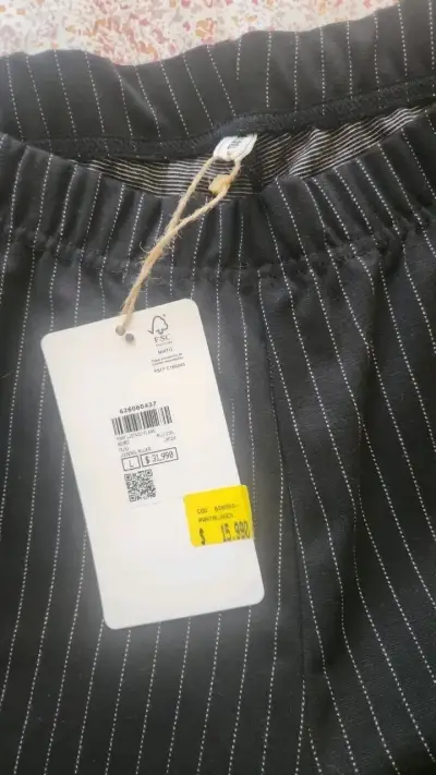 Pantalones de vestir a rayas para mujer - miniatura 2