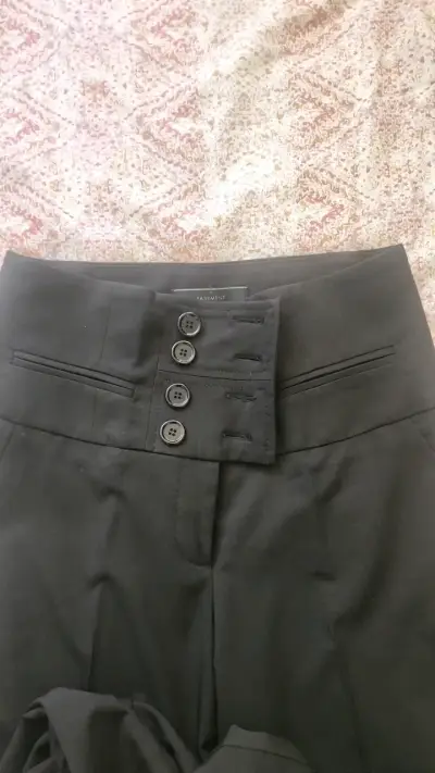 Pantalones de vestir negros Basement para mujer - miniatura 2