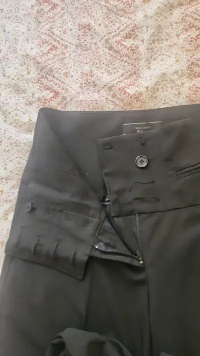 Pantalones de vestir negros Basement para mujer - miniatura 3