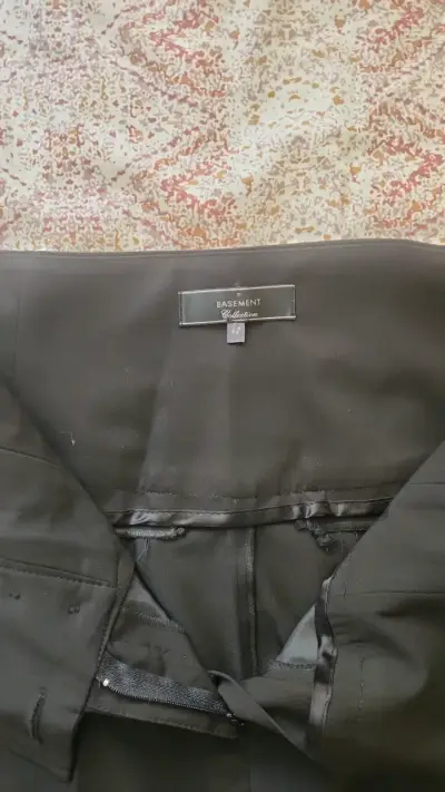 Pantalones de vestir negros Basement para mujer - miniatura 4