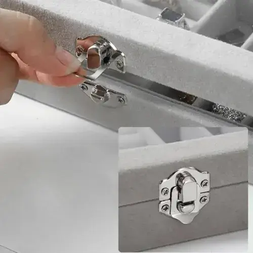 Caja organizadora de joyas con tapa transparente - 2