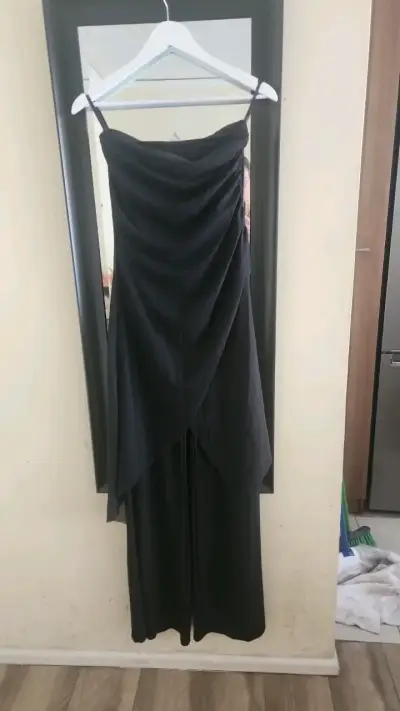 Vestido-Pantalon negro elegante Charlotte Russe - miniatura 1
