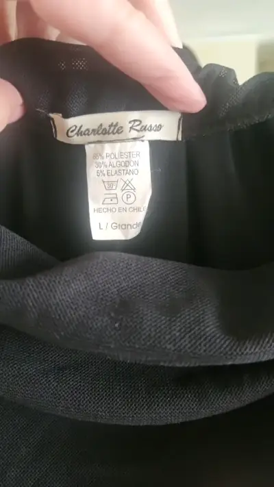 Vestido-Pantalon negro elegante Charlotte Russe - miniatura 2