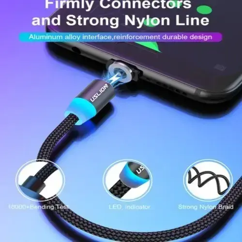 Cable de carga magnético con adaptadores USB - 3