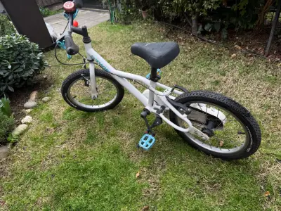 Bicicleta Infantil Btwin Blanca con Timbre - miniatura 1
