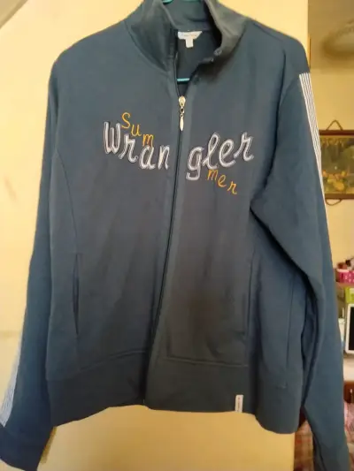 Chaqueta Wrangler Hombre Azul con Cierre - miniatura 2