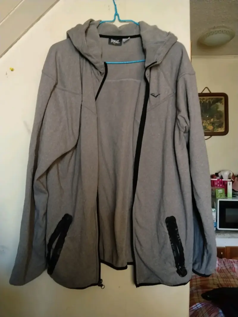 Polerón gris con capucha Everlast para hombre - 2