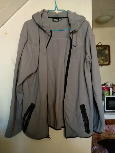 Polerón gris con capucha Everlast para hombre - miniatura 2