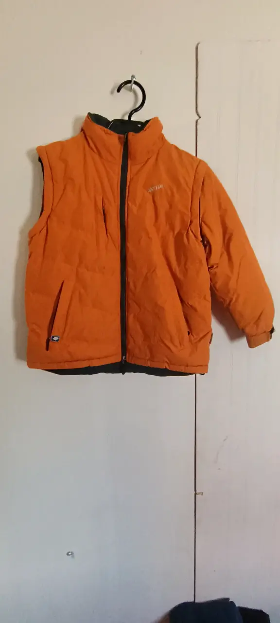 Chaqueta reversible naranja para niño - 2
