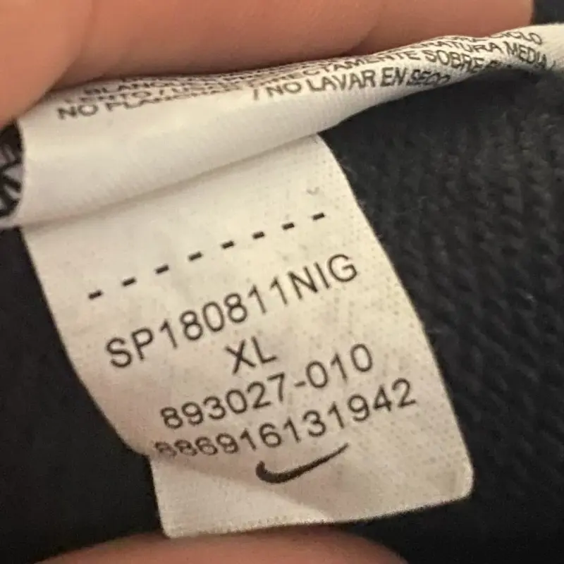Polerón con capucha Nike negro talla XL - 3