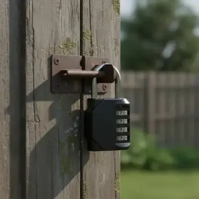 Candado de combinación negro para seguridad - miniatura 3