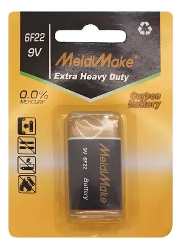 Batería 9V Medimake Extra Heavy Duty - miniatura 1